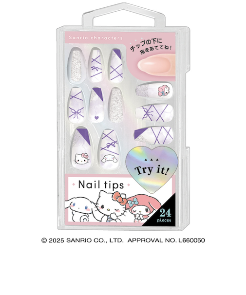 クラックス（CRUX）ネイルチップ サンリオ リボンマーブルPL CR 129666