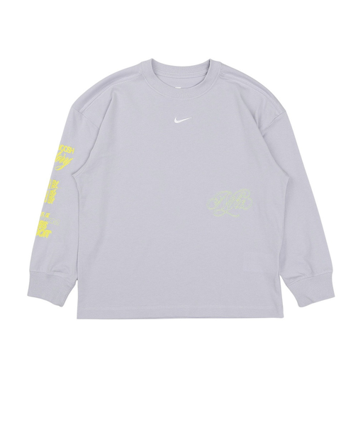 ナイキ(NIKE)ガールズ スポーツウェア オーバーサイズ 長袖Tシャツ GFX II1159-057