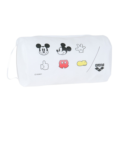アリーナ（ARENA）水泳バッグ ディズニー プルーフバッグ Sサイズ 白 4.5L AS6SBZ84U WHRD ミッキー ラウンド型