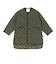 キルトダウン カラーレスコート GY-A0056 NYM DULL OLIVE