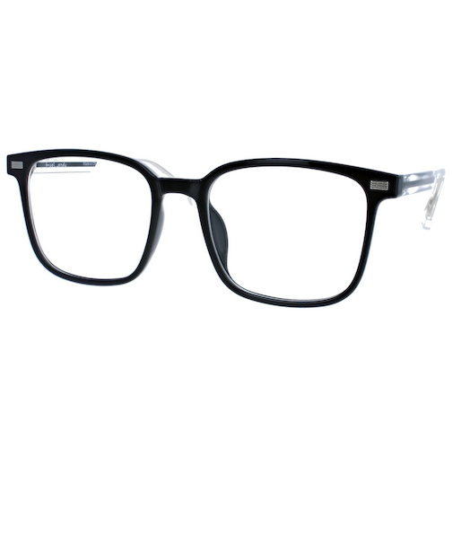メガネフレーム ブラック/クリアー 9319Col.12 ※フレームのみ