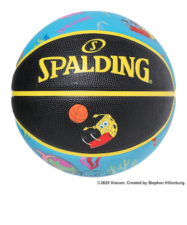 スポルディング（SPALDING）バスケットボール 5号球 検定球 スポンジ・ボブ アンダーザシー ラバー 85-370J
