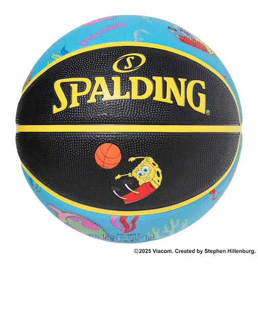 スポルディング（SPALDING）バスケットボール 5号球 検定球 スポンジ・ボブ アンダーザシー ラバー 85-370J
