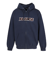 エクストララージ（XLARGE）スタンダード ロゴ ジップフーディ スウェットシャツ 101254012012-NAVY
