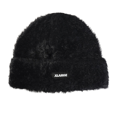 エクストララージ（XLARGE）帽子 MOHAIR ニットキャップ 101254051012-BLACK