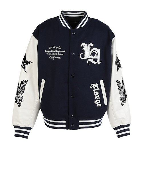 エクストララージ（XLARGE）VARSITY ジャケット 101254021004-NAVY