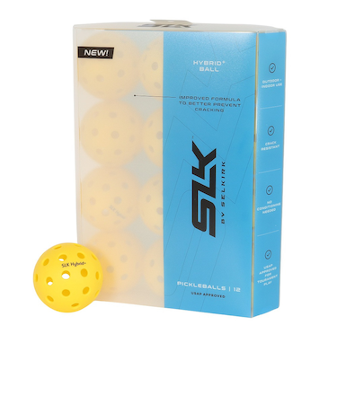 ピックルボール Hybrid+ 12個入り 10056 YEL