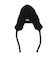 エクストララージ（XLARGE）帽子 EARFLAP ニットキャップ 101254051009-BLACK