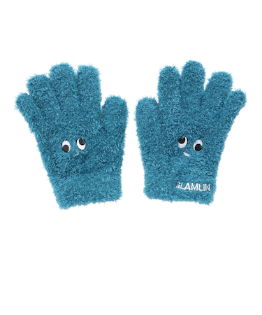 ジュニア 5本指 ニット グローブ GKFG TEAL