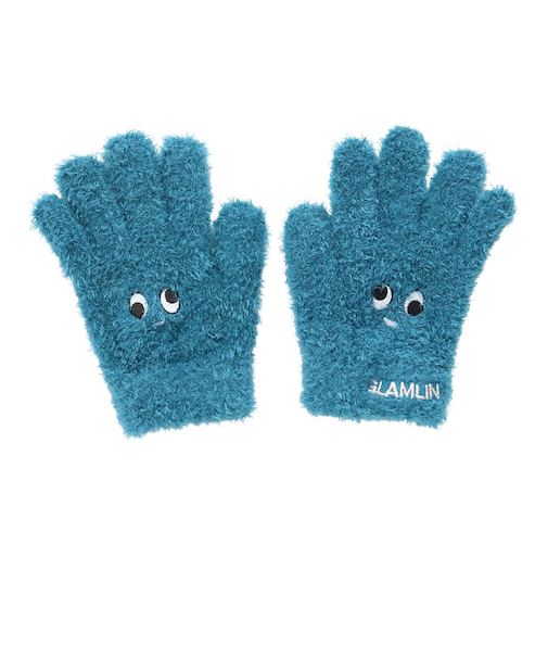 ジュニア 5本指 ニット グローブ GKFG TEAL