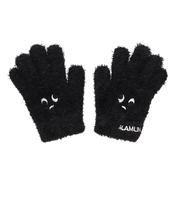 ジュニア 5本指 ニット グローブ GKFG BLACK