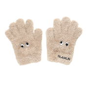 ジュニア 5本指 ニット グローブ FINGER GKFG CAMEL