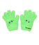 ジュニア 5本指 ニット グローブ GKFG NEON GREEN