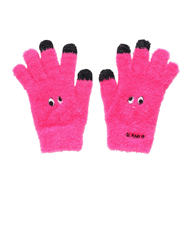 5本指 ニット グローブ GFGT NEON PINK