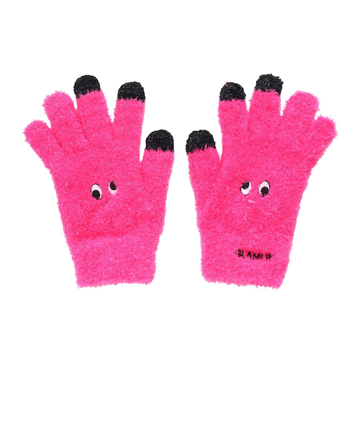 5本指 ニット グローブ GFGT NEON PINK
