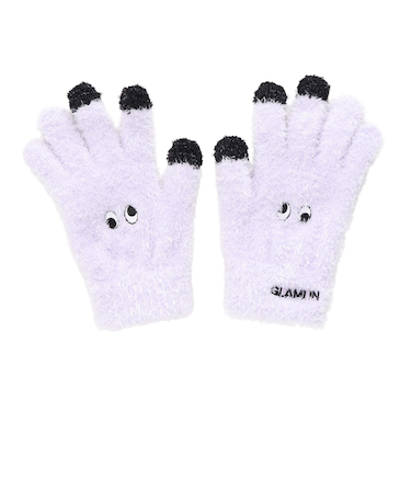 5本指 ニット グローブ GFGT PURPLE