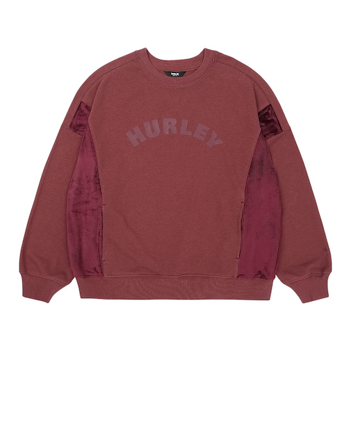 ハーレー（HURLEY）TERRY CORDUROY SWITCHING クルースウェット WCFL252022-MAR