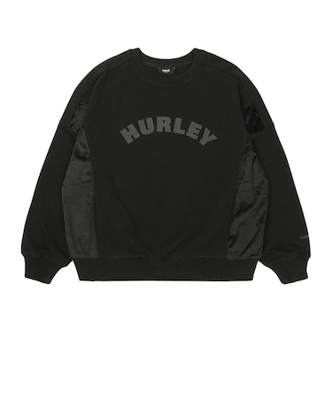 ハーレー（HURLEY）TERRY CORDUROY SWITCHING クルースウェット WCFL252022-BLK
