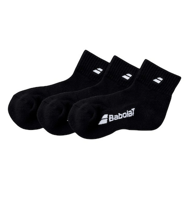 バボラ（BABOLAT）テニス CLUB ショートソックス ３足組 BWS4835C BK00
