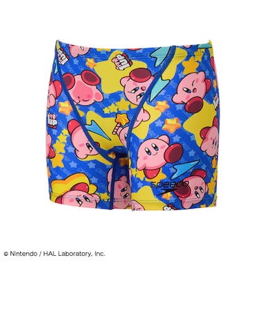 スピード(SPEEDO)競泳水着 ジュニア 男子 水泳 カービィスーパースターターンズハーフボックス STB52601 BL