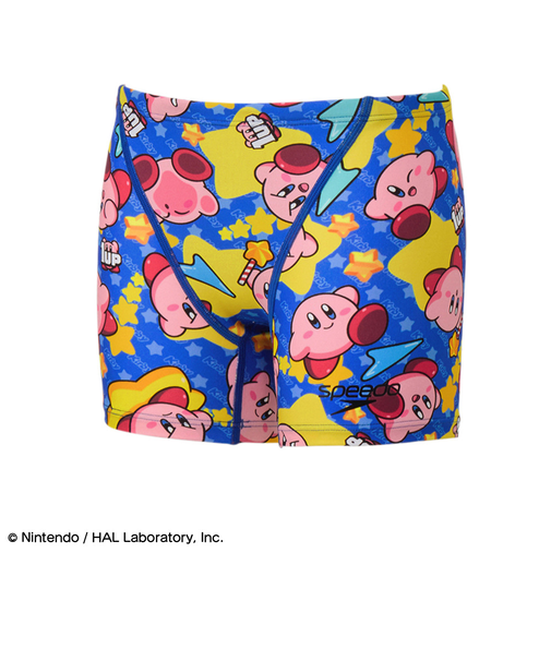 スピード(SPEEDO)競泳水着 ジュニア 男子 水泳 カービィスーパースターターンズハーフボックス STB52601 BL