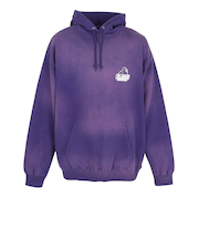 エクストララージ(XLARGE)DISCHARGE PRINTED SLANTED スウェットパーカー 101254012011-PURPLE