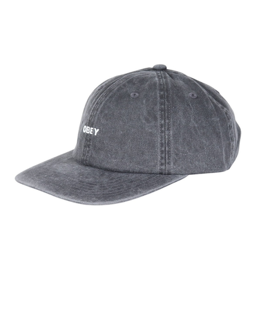 オベイ（OBEY）帽子 PIGMENT BOLD 6 PANEL STRAPBACK キャップ 100580418BLKO25F