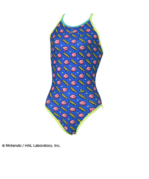 スピード（SPEEDO）競泳水着 ジュニア 女子 水泳 カービィ1アップクラシックターンズスーツ STG02603 BL