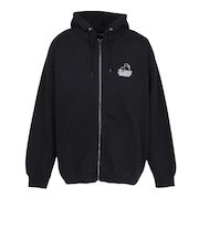 エクストララージ（XLARGE）BACKSIDE OG ジップアップパーカー 101254012009-BLACK