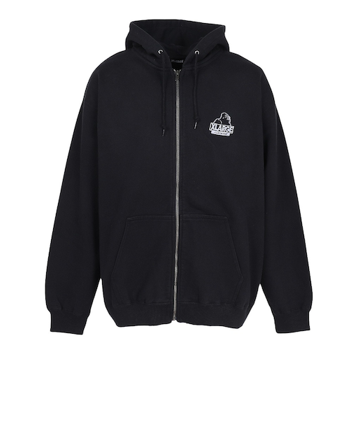エクストララージ（XLARGE）BACKSIDE OG ジップアップパーカー 101254012009-BLACK