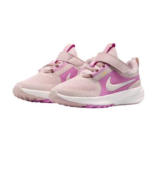 ナイキ(NIKE)ジュニアスポーツシューズ ベルクロ ベルト付き スニーカー スター ランナー 5 PS ピンク レッド HF7005-602