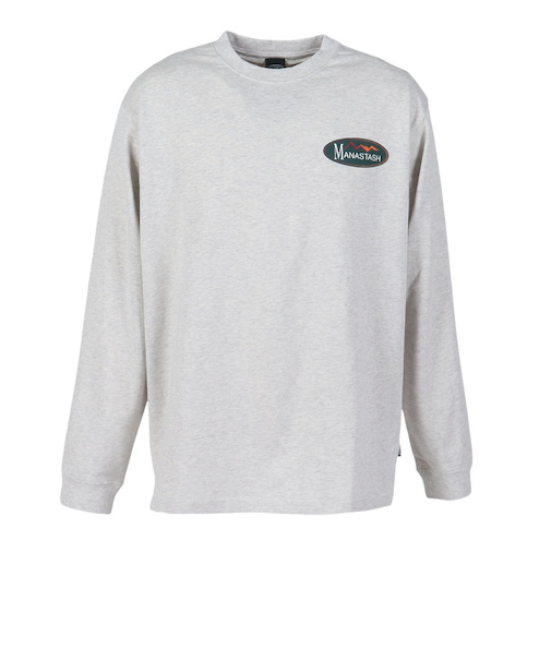 ヘンプ 長袖Tシャツ オリジナルロゴ 792-5230008 OATMEAL