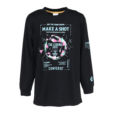 コンバース（CONVERSE）バスケットボールウェア ジュニア プリントロングスリーブシャツ CB442355L-1924