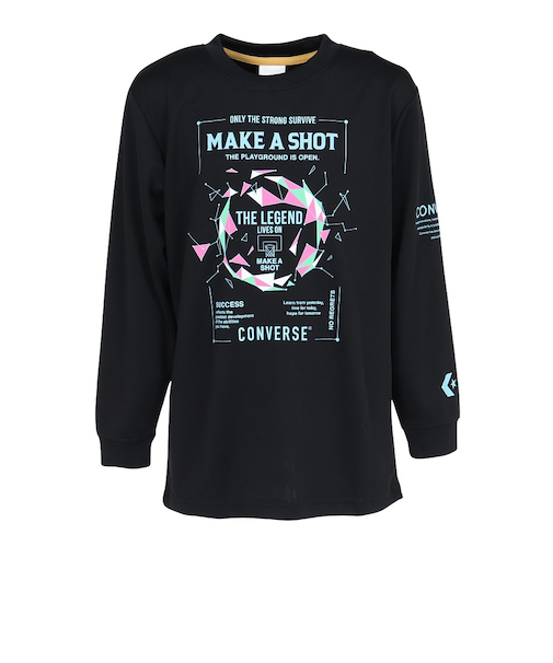 コンバース（CONVERSE）バスケットボールウェア ジュニア プリントロングスリーブシャツ CB442355L-1924