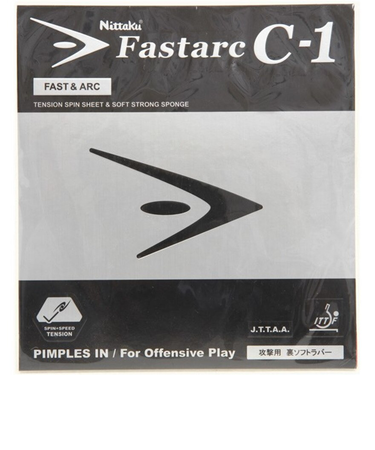 ニッタク（Nittaku）卓球ラバー ファスターク C1 赤 裏ソフト NR8706-20