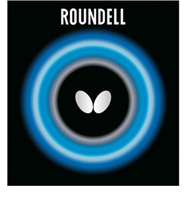 バタフライ（Butterfly）卓球ラバー ラウンデル 黒 裏ソフト 05860