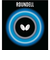 バタフライ（Butterfly）卓球ラバー ラウンデル 黒 裏ソフト 05860