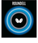 バタフライ（Butterfly）卓球ラバー ラウンデル 黒 裏ソフト 05860