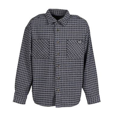 エクストララージ（XLARGE）PLAID 長袖シャツ 101254014001-BLUE