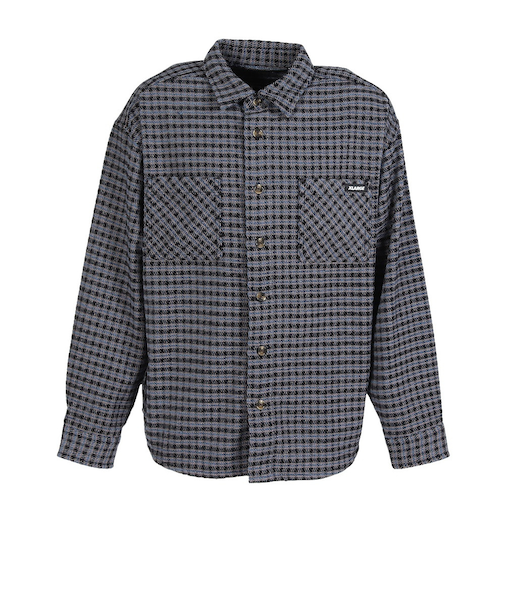 エクストララージ（XLARGE）PLAID 長袖シャツ 101254014001-BLUE