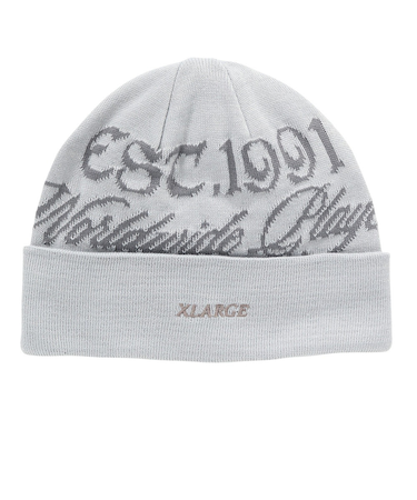 エクストララージ（XLARGE）帽子 EST.1991 CUFF ビーニー 101253051010-GREY