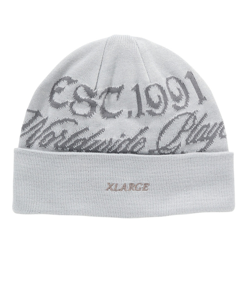 エクストララージ（XLARGE）帽子 EST.1991 CUFF ビーニー 101253051010-GREY