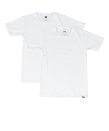 リブ 半袖Tシャツ 2枚組 792-5934001 WHITE