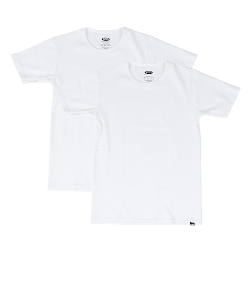 リブ 半袖Tシャツ 2枚組 792-5934001 WHITE