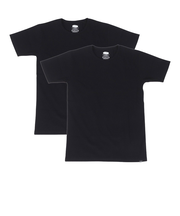 リブ 半袖Tシャツ 2枚組 792-5934001 BLACK