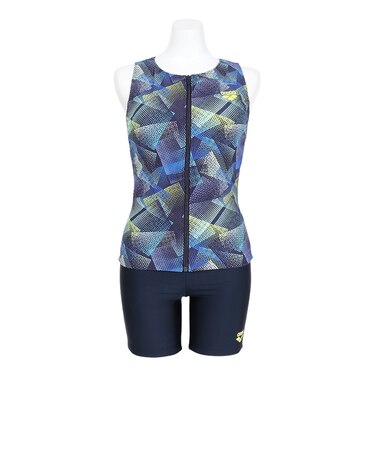 アリーナ（ARENA）水着 レディース フィットネスセパレート 上下セット カバーバック AS6SWF54L BLNV