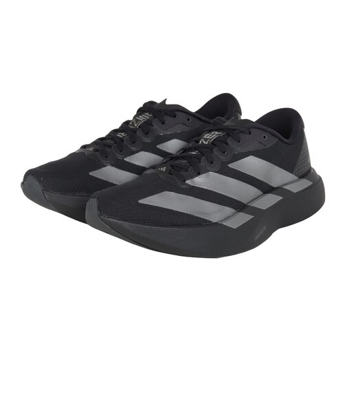 アディダス（adidas）ランニングシューズ トレーニングシューズ 部活 アディゼロ EVO SL ブラック OPU30-JR4737 スポーツシューズ