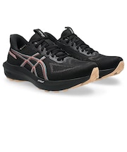 アシックス（ASICS）ランニングシューズ ジョギングシューズ GT-1000 14 ゴアテックス ブラック ピンク 1012B857.002