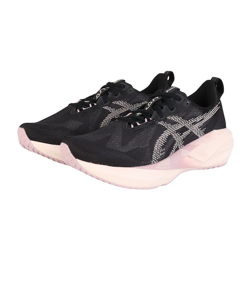 アシックス（ASICS）ランニングシューズ ジョギングシューズ ノヴァブラスト 5 ブラック ピンク 1012B765.003