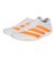 アディダス（adidas）ランニングシューズ トレーニングシューズ 部活 アディゼロ アディオス 9 ランニング ホワイト オレンジ NKL80-JQ0777